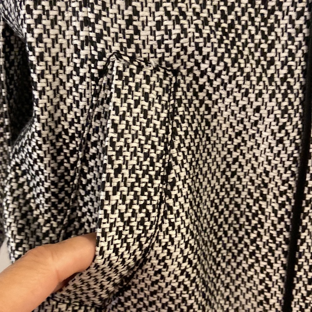 Banana Republic Black and White Trench Coat size M brand new length 30” bust 36” - Picture 5 of 16